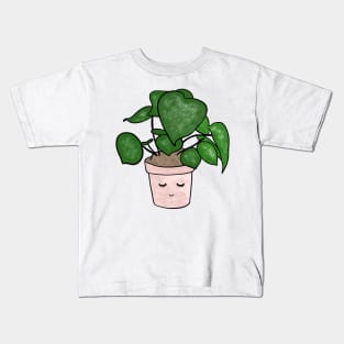 Cute plant in flowerpot Kids T-Shirt